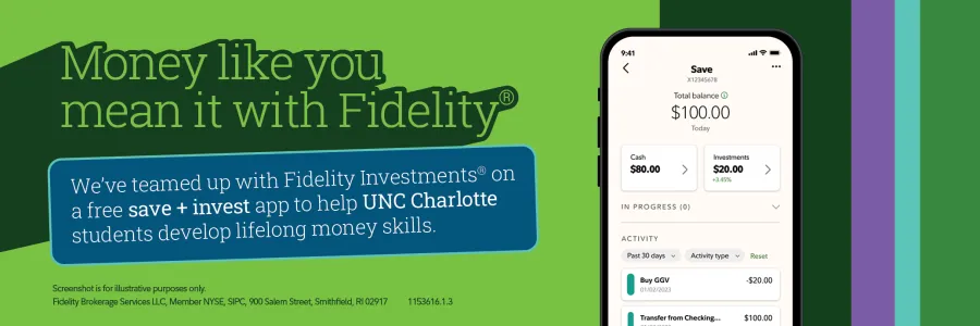 Fidelity banner: Money like you mean it with Fidelity