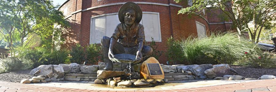 Norm Statue on Campu